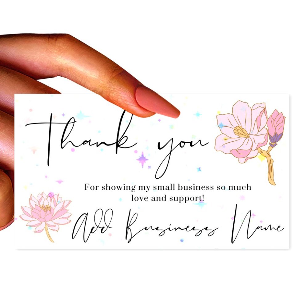 Holographic Thank You Cards